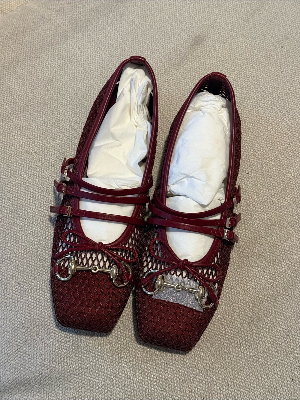 Authentic Gucci Mesh Ballerina Flat
